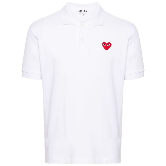 Comme Des Garçons Play Men Cotton Polo Shirt